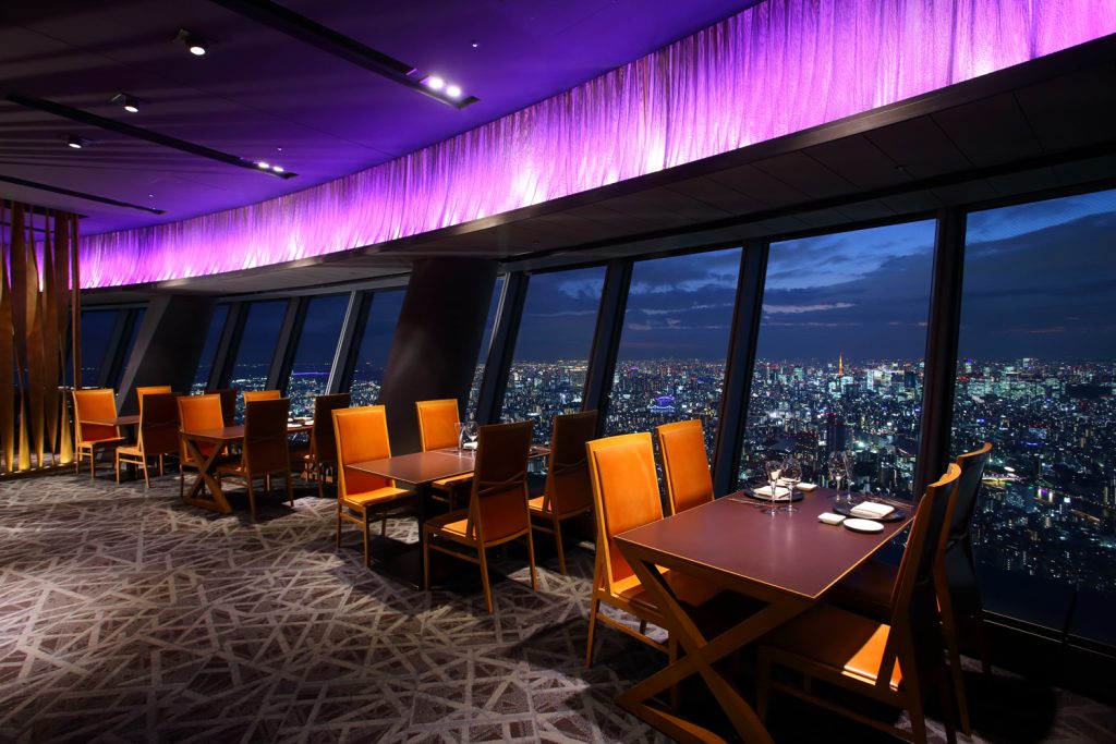 Sky Restaurant 634 Musashi アニバーサリープラン ハイヤー送迎付き 東京観光をタクシーで楽しむためのポータルサイト Tokyodrive